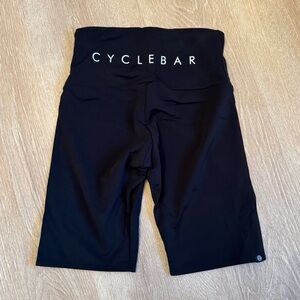 Onzie Women's Black High-Waisted Biker Shorts - cyclebar
